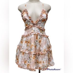Saints + Secrets Mini Floral Dress